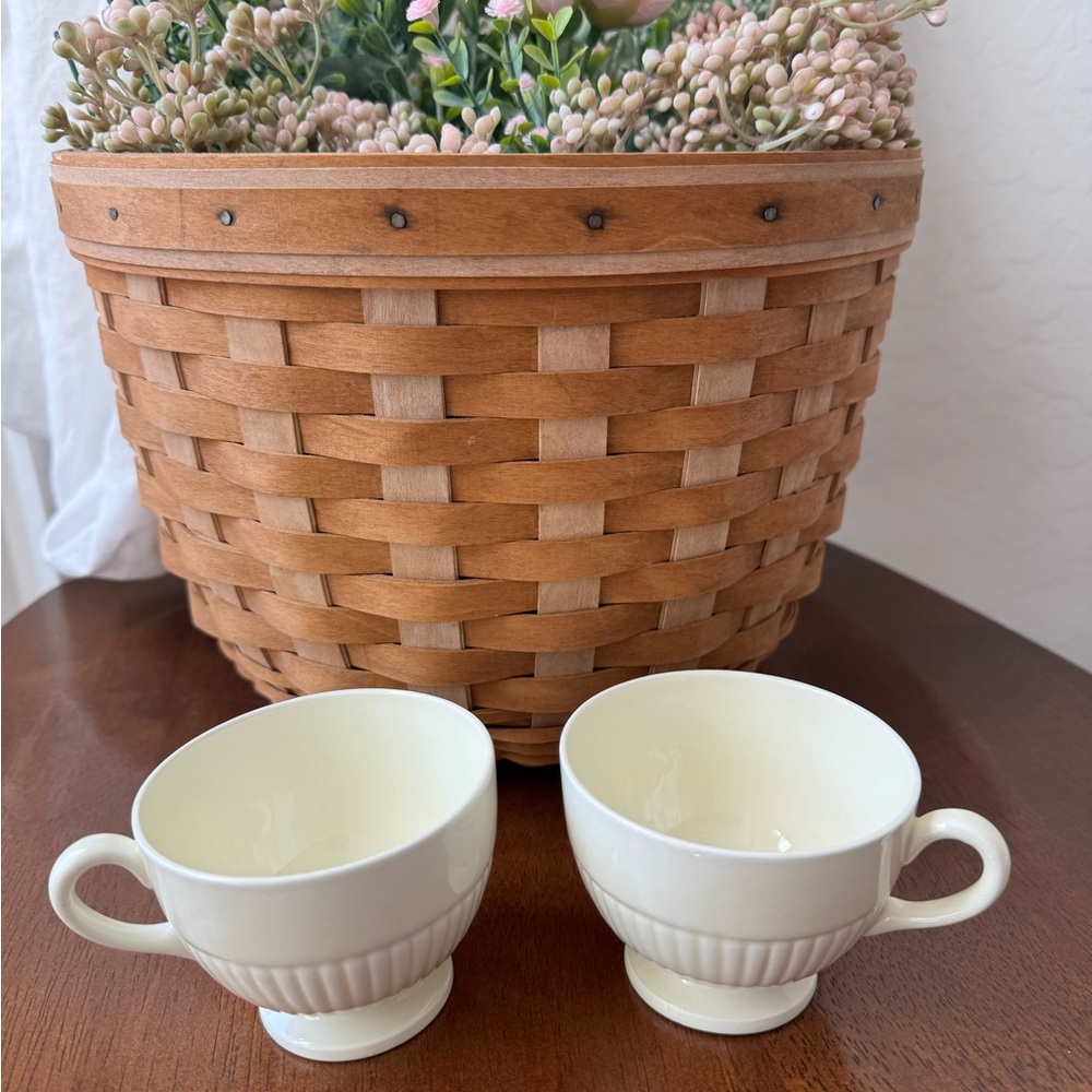 2 Wedgwood Cream Teacups Set